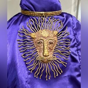 PAL KEPENYES 1960’s Modernist Bronze Lion Sculpture Pendant Chocker Necklace